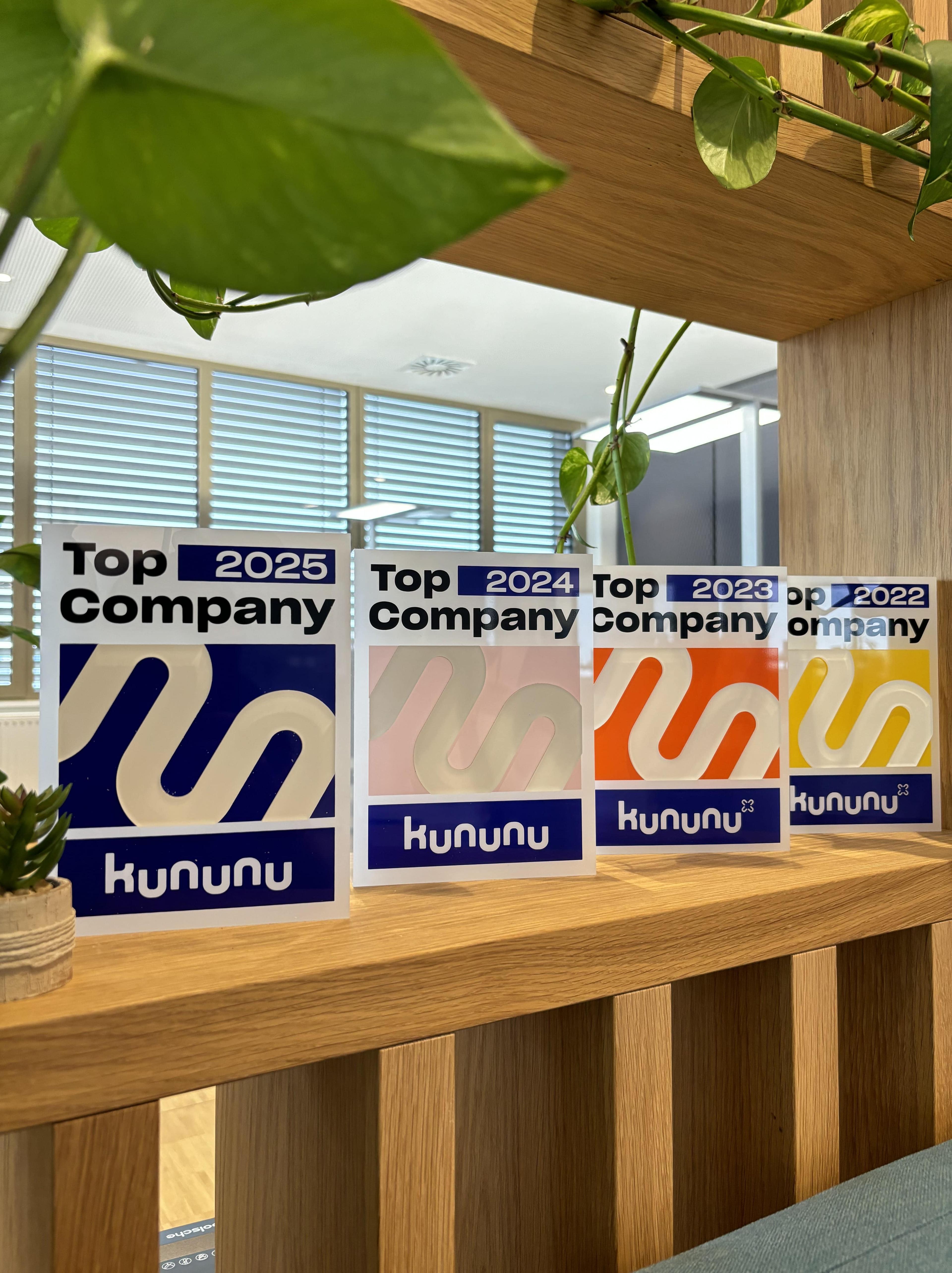 4x Kununu Award: We Are Proud to Announce Our Top Company Award!
